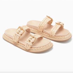 Ulla Johnson Kiera Raffia Sandals - NEW